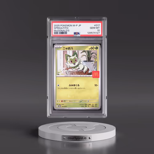 2025 Pokémon M-P Promo #017 Sprigatito - McDonald's (PSA 10 GEM MINT)