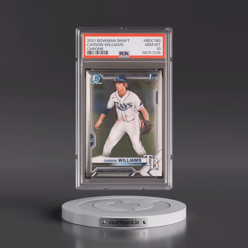 2021 Bowman Draft #BDC180 Carson Williams - Chrome (PSA 10 GEM MINT)