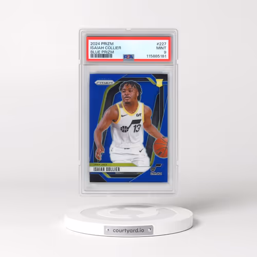 2024 Panini Prizm #227 Isaiah Collier - Blue Prizm (PSA 9 MINT)