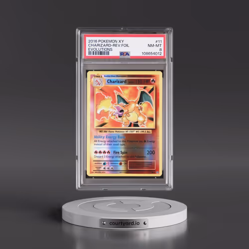2016 Pokémon XY Evolutions #11 Charizard - Reverse Foil (PSA 8 NM-MT)