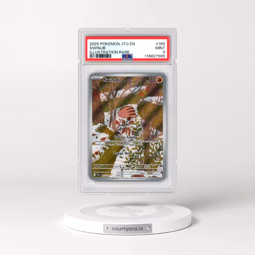 2025 Pokémon Jtg EN-Journey Together #165 Swinub - Illustration Rare (PSA 9 MINT)