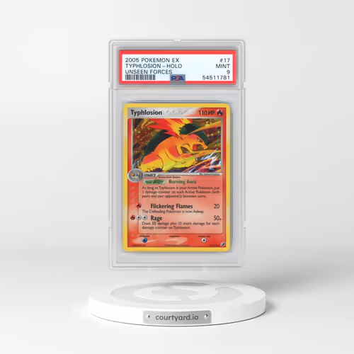 2005 Pokémon EX Unseen Forces #17 Typhlosion - Holo (PSA 9 MINT)