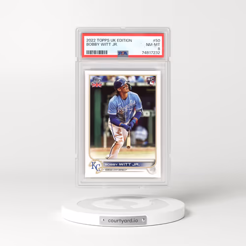 2022 Topps UK Edition #50 Bobby Witt Jr. (PSA 8 NM-MT)