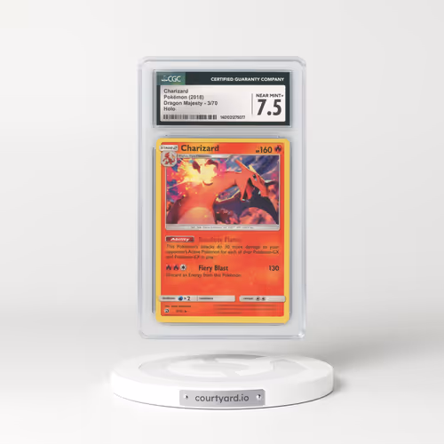 2018 Dragon Majesty #3 Charizard - Holo (CGC 7.5 NM+)