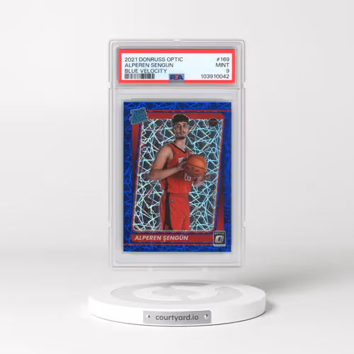 2021 Panini Donruss Optic #169 Alperen Sengun - Blue Velocity (PSA 9 MINT)