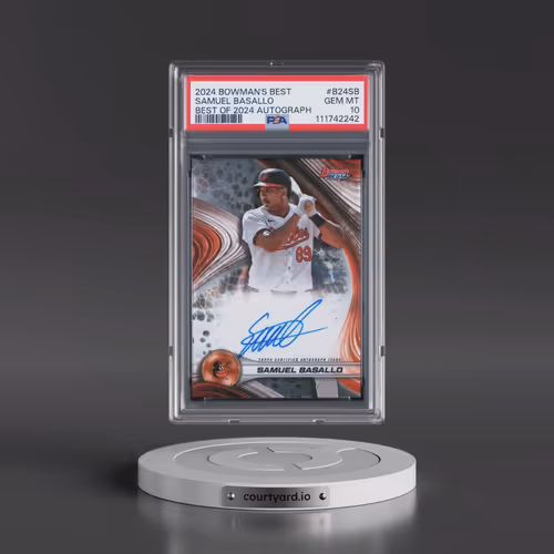 2024 Bowman's Best Best of 2024 Autographs #B24SB Samuel Basallo (PSA 10 GEM MINT)