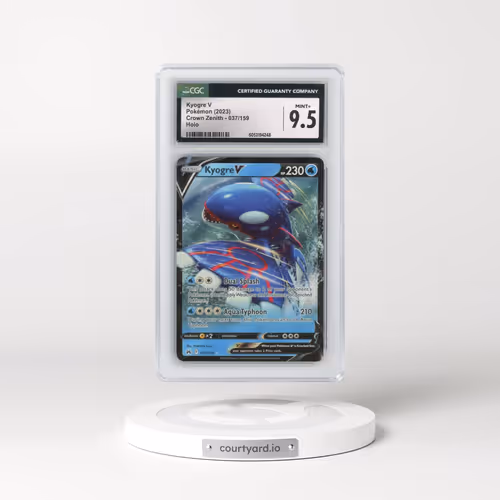 2023 Crown Zenith #037/159 Kyogre V - Holo (CGC 9.5 MINT+)