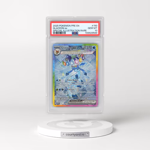 2025 Pokémon Pre EN-Prismatic Evolutions #150 Glaceon EX - Holo Special Illustration Rare (PSA 10 GEM MINT)