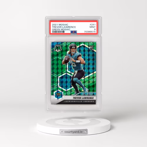 2021 Panini Mosaic #241 Trevor Lawrence - Green Mosaic (PSA 9 MINT)