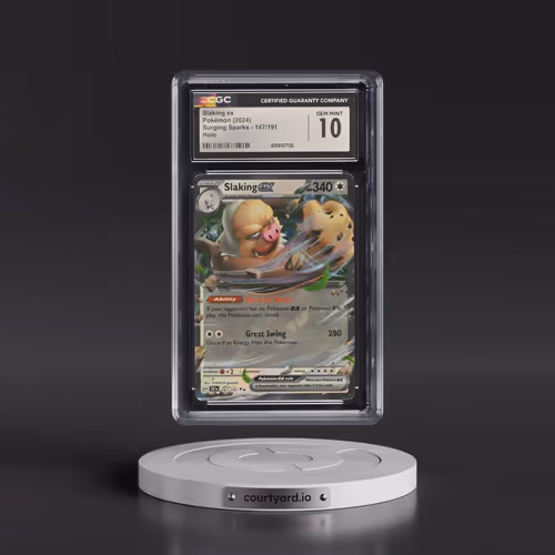 2024 Pokémon Ssp EN-Surging Sparks #147 Slaking EX - Holo (CGC 10 GEM MINT)