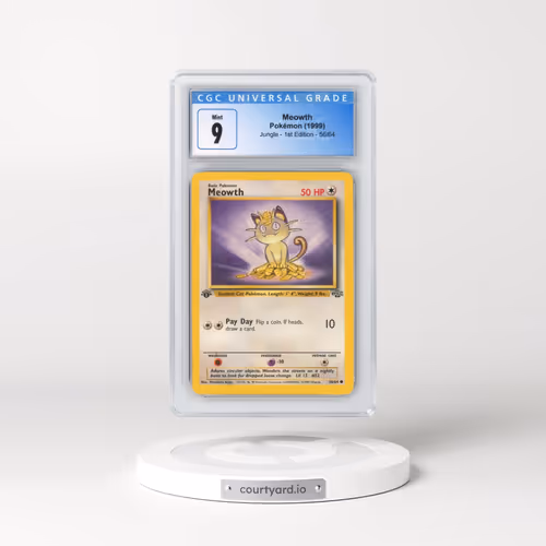 1999 Jungle #56/64 Meowth - 1st Edition 1st Edition (CGC 9 MINT)