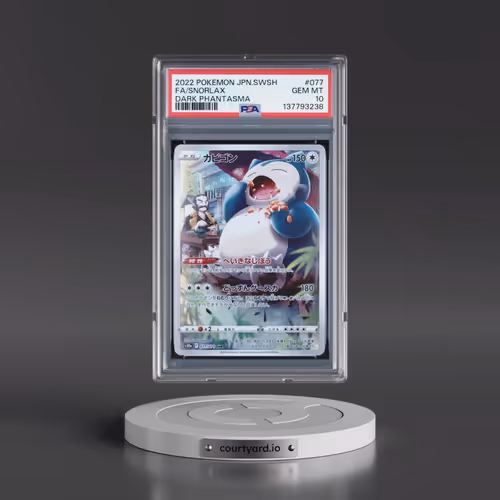 2022 Pokémon Sword & Shield Dark Phantasma #077 Snorlax - Full Art (PSA 10 GEM MINT)