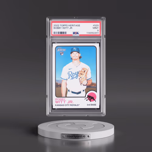 2022 Topps Heritage #520 Bobby Witt Jr. (PSA 9 MINT)