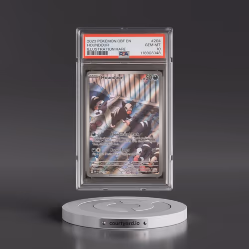 2023 Pokémon Obf EN-Obsidian Flames #204 Houndour - Illustration Rare (PSA 10 GEM MINT)