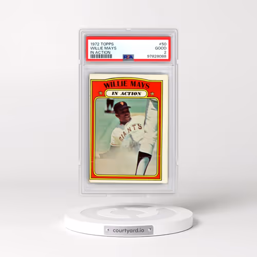 1972 Topps #50 Willie Mays - In Action (PSA 2 GOOD)