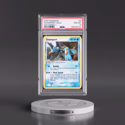 2004 Pokémon Pop Series 1 #5 Swampert - Holo (PSA 8 NM-MT)