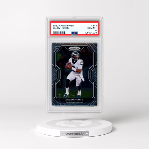 2020 Panini Prizm #343 Jalen Hurts (PSA 10 GEM MINT)