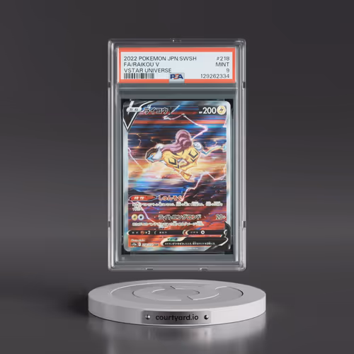 2022 Pokémon Sword & Shield Vstar Universe #218 Raikou V - Holo Full Art (PSA 9 MINT)