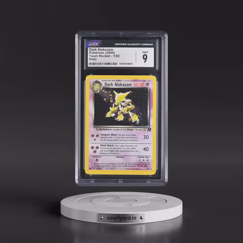 1999 Team Rocket #1/82 Dark Alakazam - Holo (CGC 9 MINT)