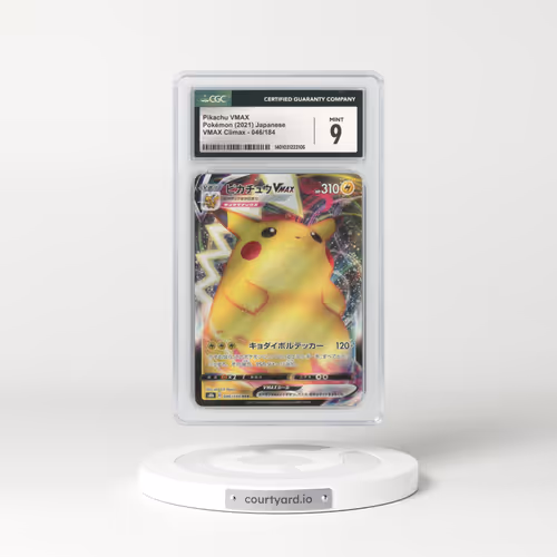 2021 Japanese VMAX Climax #46 Pikachu VMAX - Full Art Holo (CGC 9 MINT)