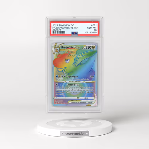 2022 Pokémon Go #081 Dragonite Vstar - Full Art Secret (PSA 10 GEM MINT)
