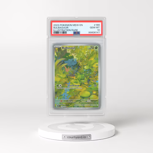 2023 Pokémon Mew EN-151 #166 Bulbasaur - Illustration Rare (PSA 10 GEM MINT)