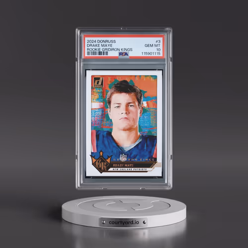 2024 Panini Donruss Rookie Gridiron Kings #3 Drake Maye (PSA 10 GEM MINT)