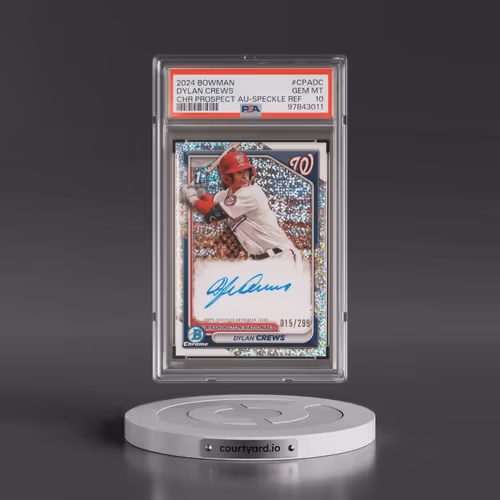 2024 Bowman Chrome Prospect Autographs #CPADC Dylan Crews - Speckle Refractor (PSA 10 GEM MINT)