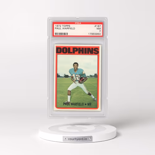 1972 Topps #167 Paul Warfield (PSA 7 NM)