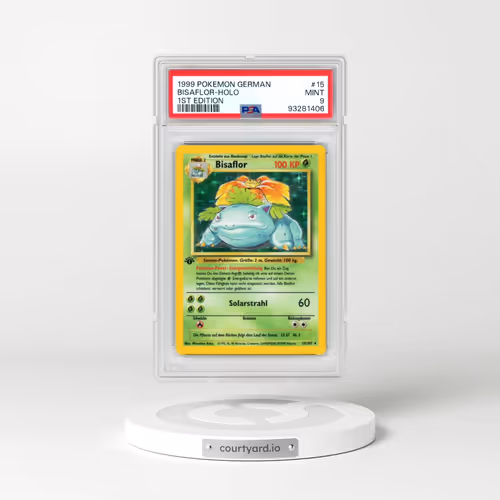 1999 Pokémon #15 Bisaflor - 1st Edition Holo (PSA 9 MINT)