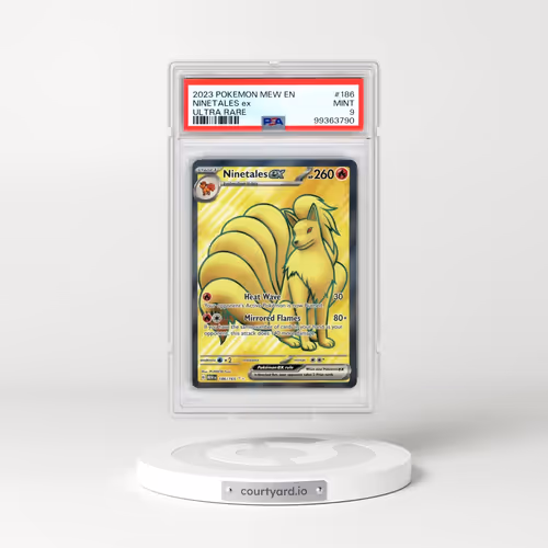 2023 Pokémon Mew EN-151 #186 Ninetales EX - Holo Ultra Rare (PSA 9 MINT)