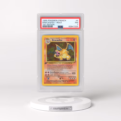 1999 Pokémon #4 Dracaufeu - 1st Edition Holo (PSA 7 NM)