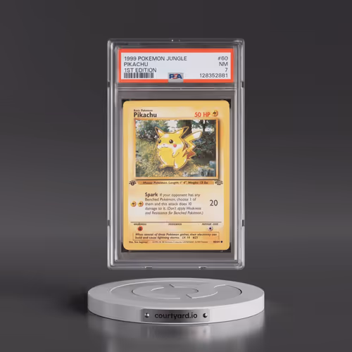 1999 Pokémon Jungle #60 Pikachu - 1st Edition (PSA 7 NM)