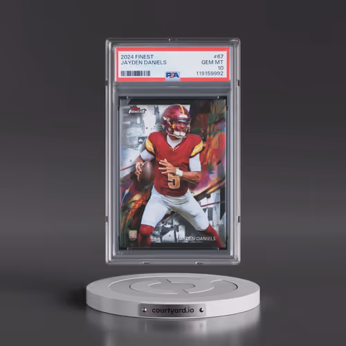 2024 Topps Finest #67 Jayden Daniels (PSA 10 GEM MINT)