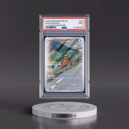 2025 Pokémon Dri EN-Destined Rivals #204 Kangaskhan - Illustration Rare (PSA 9 MINT)