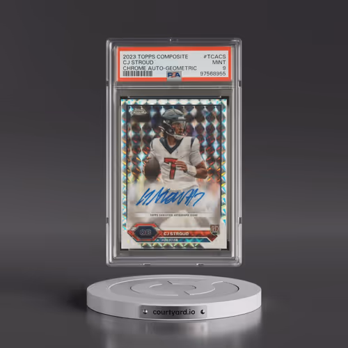 2023 Topps Composite Topps Chrome Autographs #TCACS CJ Stroud - Geometric (PSA 9 MINT)