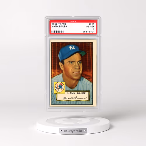 1952 Topps #215 Hank Bauer (PSA 4 VG-EX)