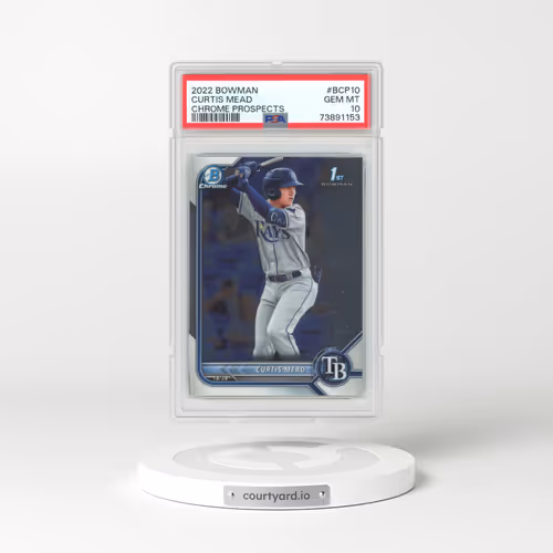 2022 Bowman Chrome Prospects #BCP10 Curtis Mead (PSA 10 GEM MINT)