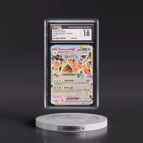 2024 Pokémon Ssp EN-Surging Sparks #091 Palossand EX - Holo (CGC 10 GEM MINT)