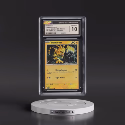 2023 Scarlet & Violet 151 - MEW EN #125/165 Electabuzz - Cosmos Holo 151 ex Box-Zapdos ex (CGC 10 GE