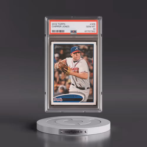 2012 Topps #305 Chipper Jones (PSA 10 GEM MINT)