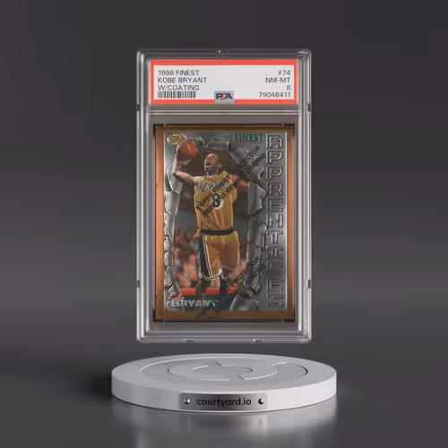 1996 Finest #74 Kobe Bryant - w/Coating (PSA 8 NM-MT)