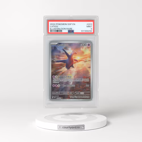 2024 Pokémon Ssp EN-Surging Sparks #203 Latios - Illustration Rare (PSA 9 MINT)