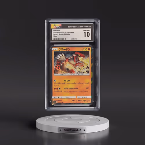 2019 Remix Bout #032/064 Groudon - Holo (CGC 10 GEM MINT)