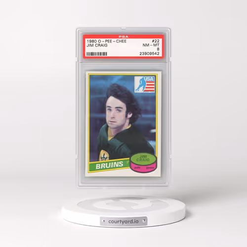 1980 O-Pee-Chee #22 Jim Craig (PSA 8 NM-MT)