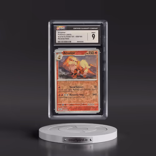 2023 Scarlet & Violet 151 - MEW EN #059/165 Arcanine - Reverse Holo (CGC 9 MINT)