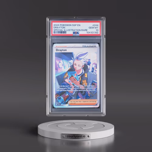 2024 Pokémon Ssp EN-Surging Sparks #244 Drayton - Special Illustration Rare (PSA 10 GEM MINT)