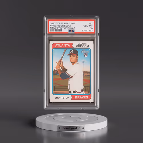 2023 Topps Heritage #97 Vaughn Grissom - Name Position Swap (PSA 10 GEM MINT)