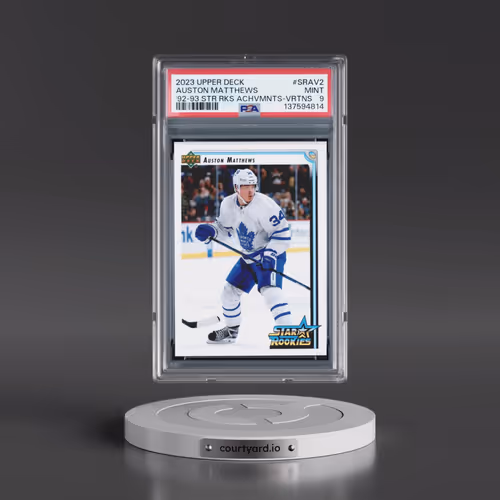 2023 Upper Deck 1992-93 Star Rookies Achievements #SRAV2 Auston Matthews - Variations (PSA 9 MINT)