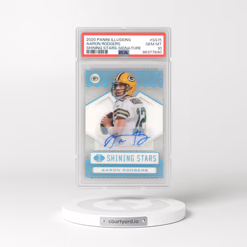 2020 Panini Illusions Shining Stars #SS15 Aaron Rodgers - Signature (PSA 10 GEM MINT)